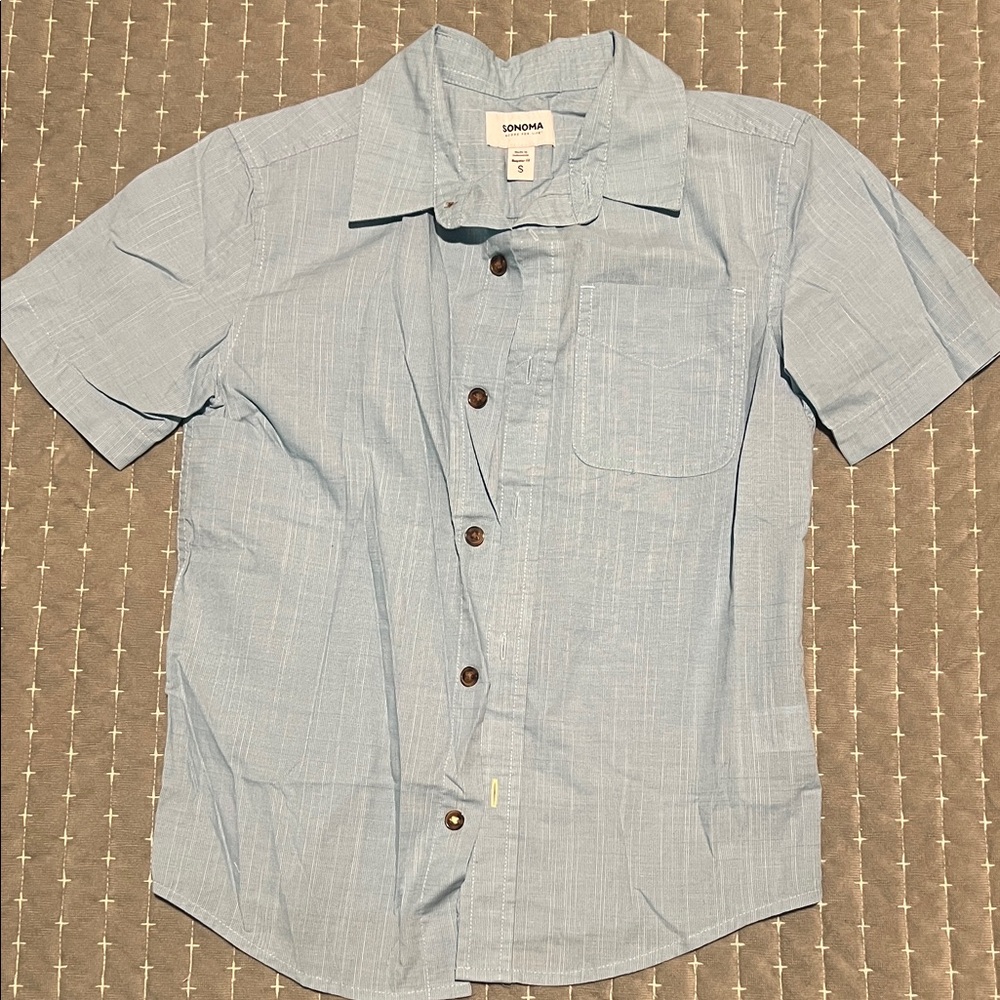 LOOMPA Light Blue Kids Button Down Shirt